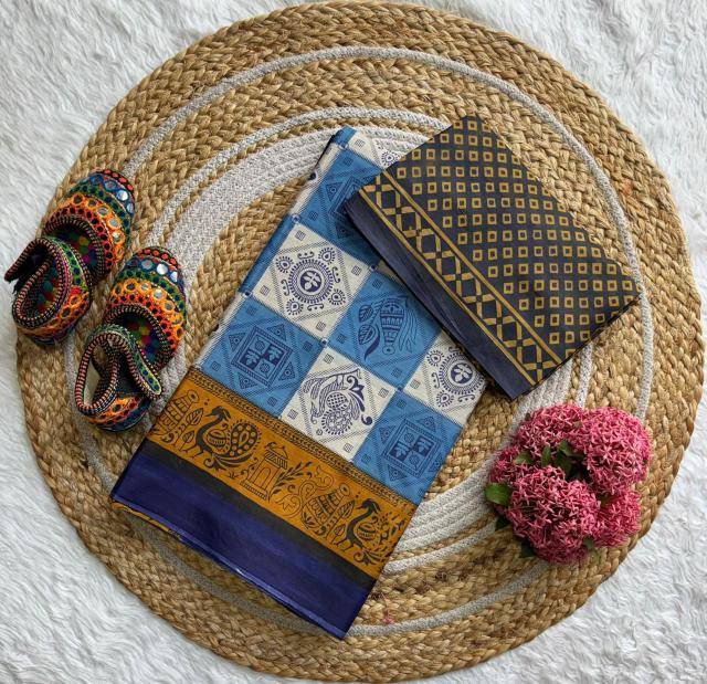 Lakhani lavynya cotton Saree manufacturers in Surat